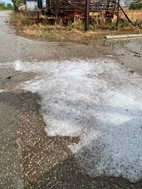 Χαλάζι έπληξε την Φαρσαλινή ύπαιθρο